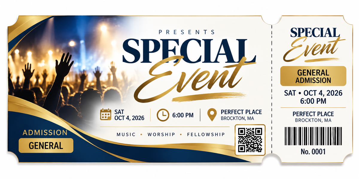 Custom Event Tickets – Full Color with Tear-Off Stub