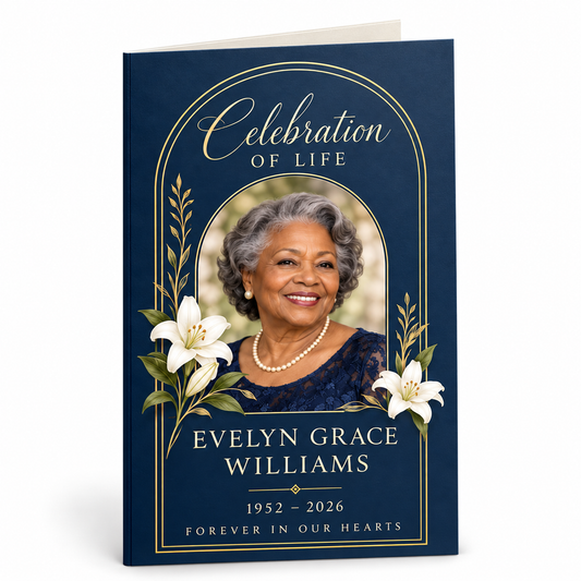 Custom Funeral Programs - Celebration of Life